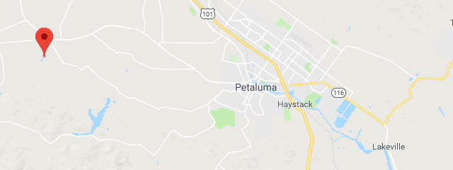 Map of Petaluma Lake Area Campsites