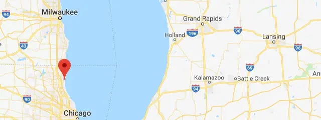 Map Of Great Lakes Illinois U.s. Military Campgrounds And Rv Parks - Great Lakes Naval Training Center