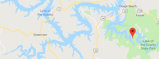 Map of Lake of the Ozarks Recreation Area