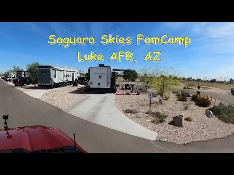 Driving Tour of Saguaro Skies FamCamp, Luke AFB, AZ